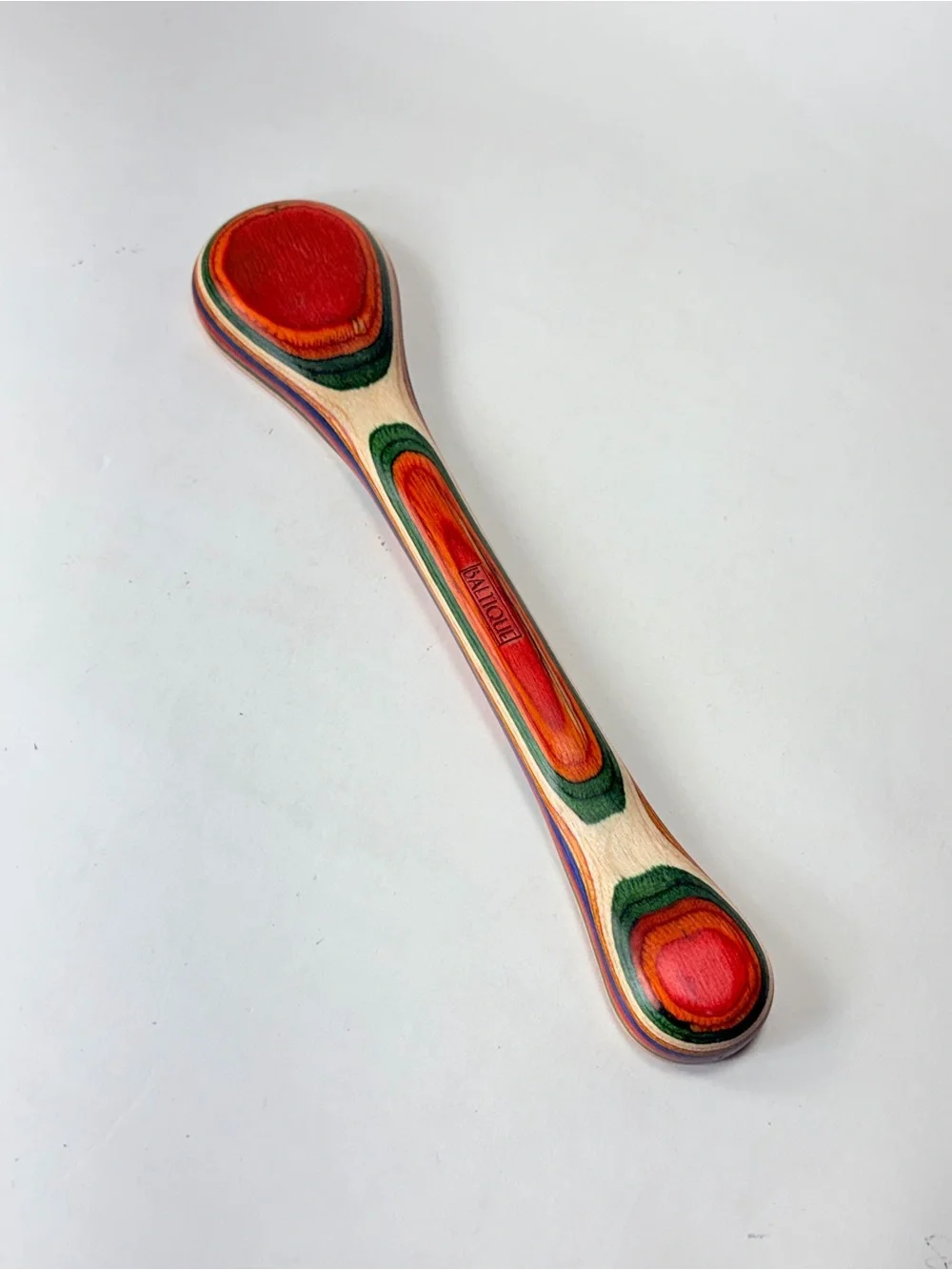 Baltique Wood 2 in 1 Measuring Spoon Colorful Striped Wood